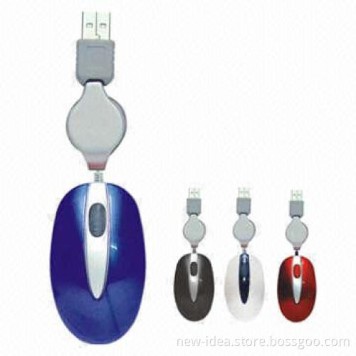 USB Optical Mouse with 800 to 1,000DPI Resolution Range and 1.5m Cable Length